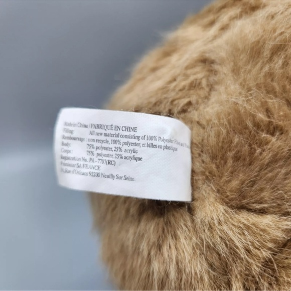 Authentic Burberry Teddy Bear Nova "B" Plush Beige 9" Stuffed Animal - Picture 12 of 13